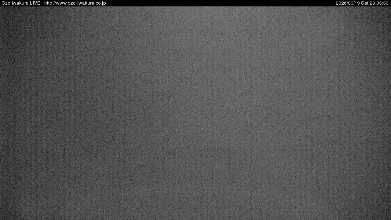 Oze Iwakura Rotating snow cam captured at 19 September 2026 at 11:37 pm GMT+9