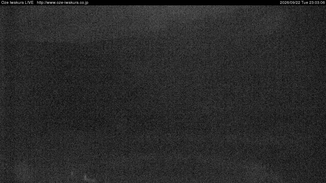 Oze Iwakura Rotating snow cam captured at 22 September 2026 at 11:07 pm GMT+9