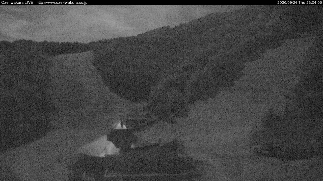 Oze Iwakura Rotating snow cam captured at 24 September 2026 at 11:16 pm GMT+9