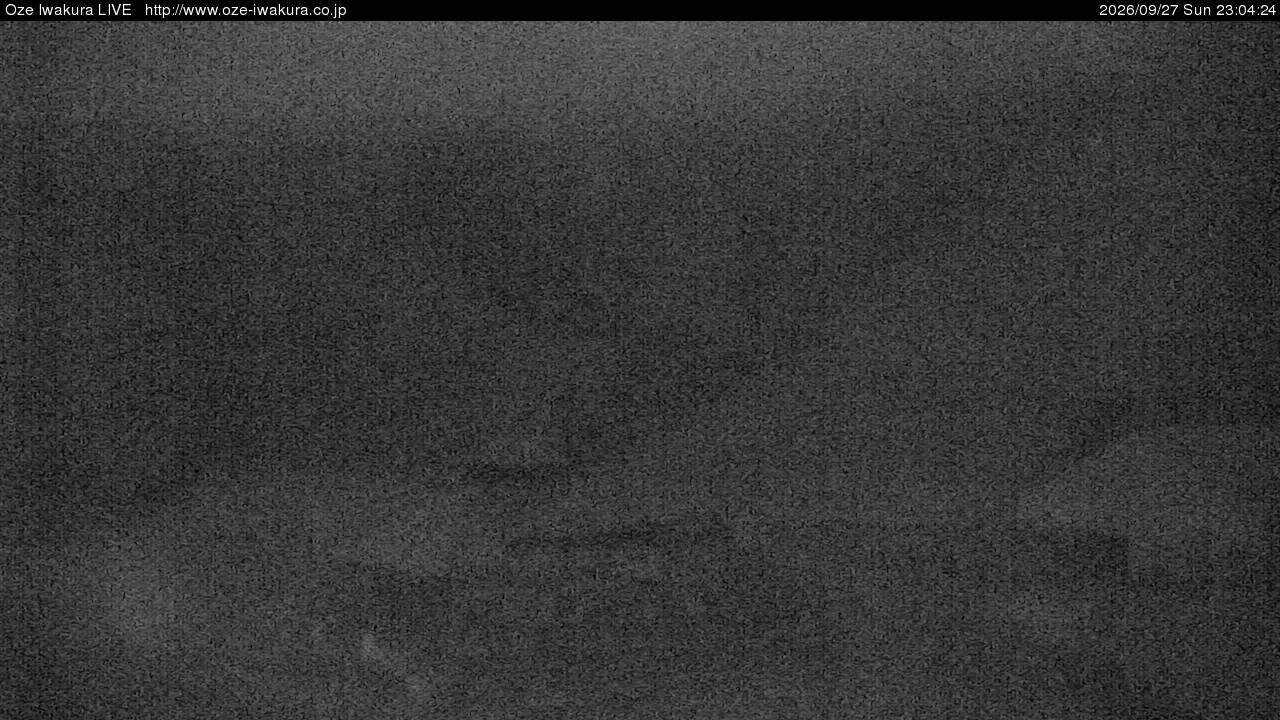 Oze Iwakura Rotating snow cam captured at 27 September 2026 at 11:38 pm GMT+9