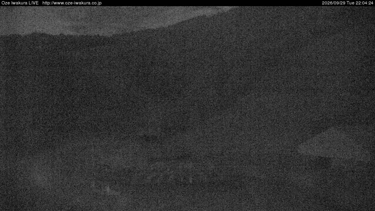 Oze Iwakura Rotating snow cam captured at 29 September 2026 at 10:58 pm GMT+9