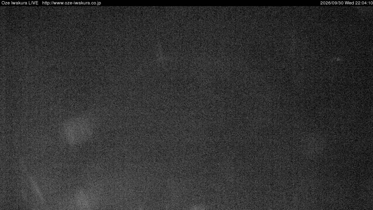 Oze Iwakura Rotating snow cam captured at 30 September 2026 at 10:57 pm GMT+9