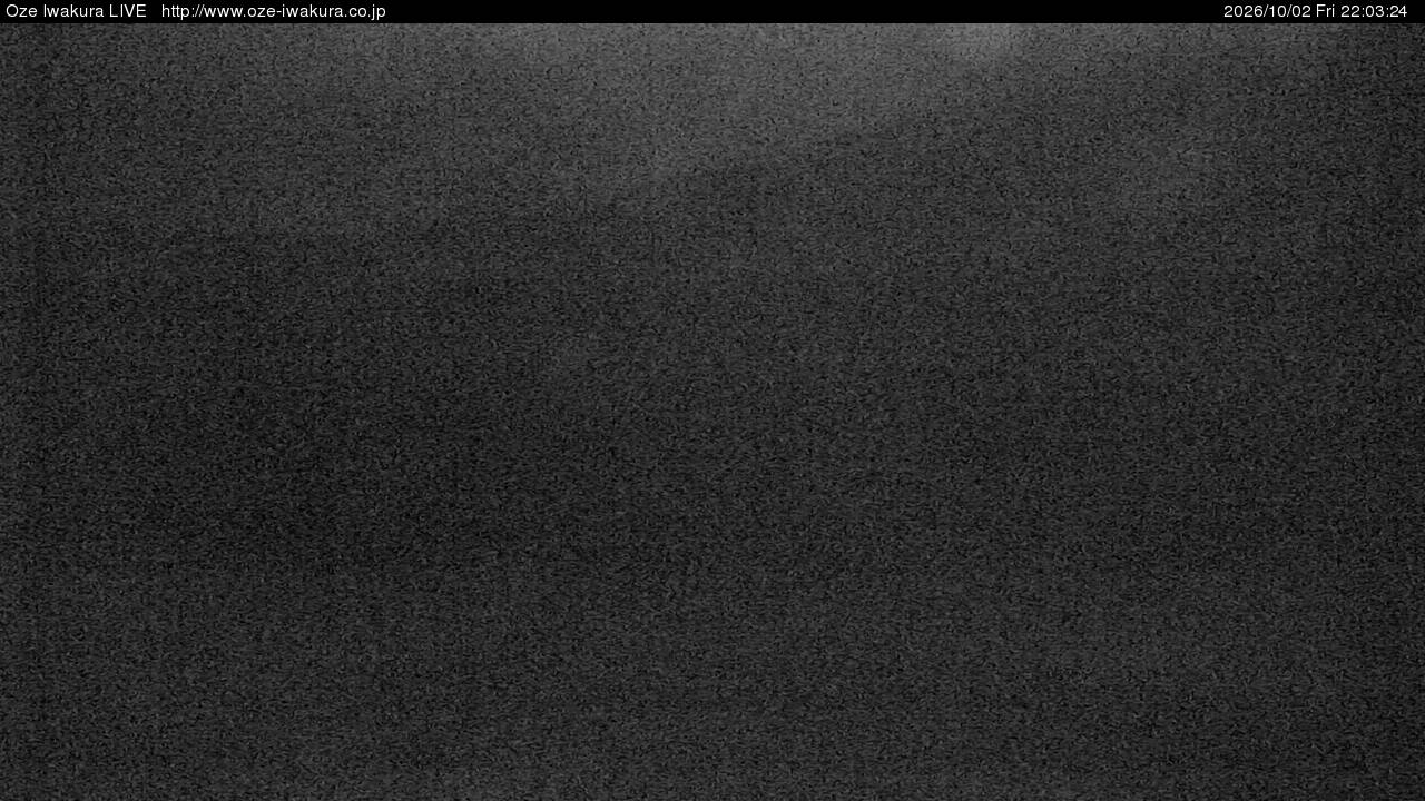 Oze Iwakura Rotating snow cam captured at 2 October 2026 at 10:48 pm GMT+9
