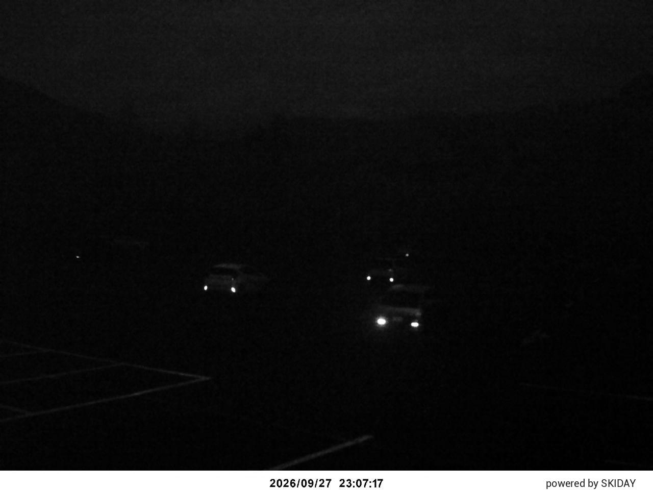 Kandatsu KSR National Highway Entrance snow cam captured at 27 September 2026 at 11:37 pm GMT+9