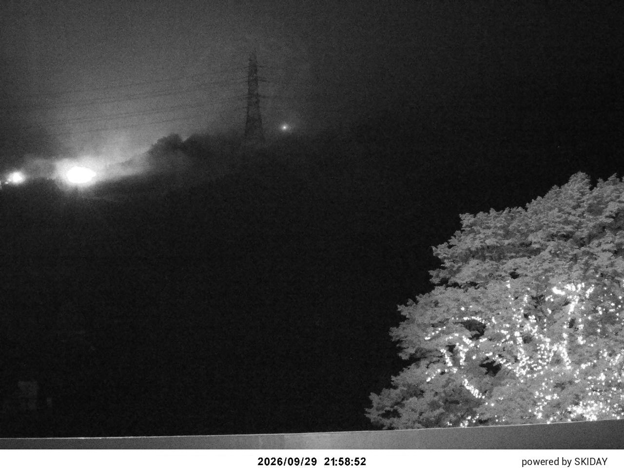 Naeba Takenohira Slope snow cam captured at 29 September 2026 at 10:58 pm GMT+9