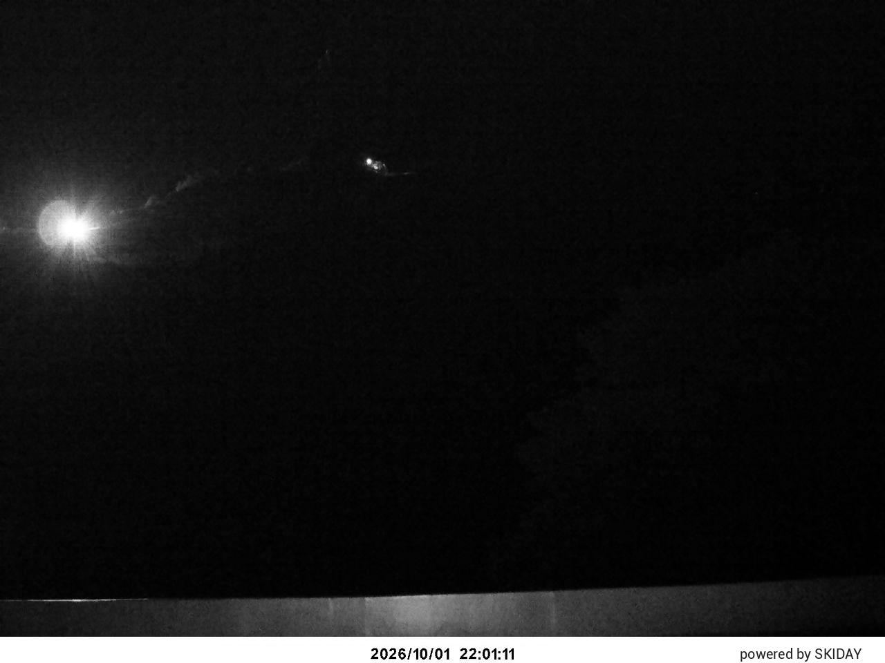 Naeba Takenohira Slope snow cam captured at 1 October 2026 at 11:00 pm GMT+9