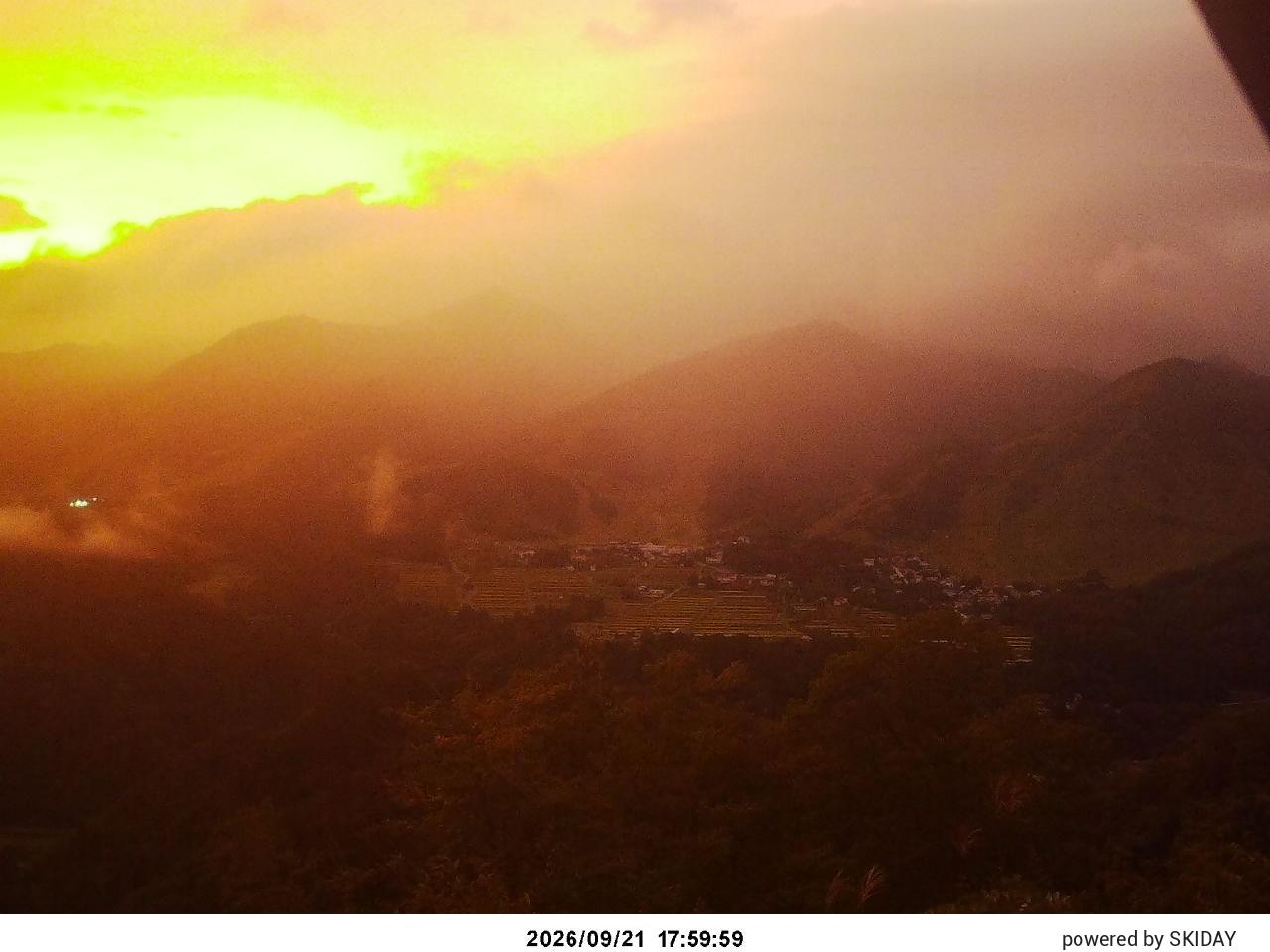 Hakuba Cortina Kurokawa Lookout snow cam captured at 21 September 2026 at 6:11 pm GMT+9