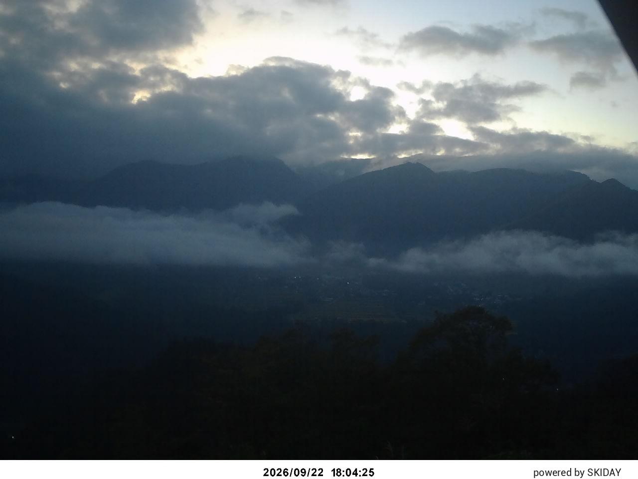 Hakuba Cortina Kurokawa Lookout snow cam captured at 22 September 2026 at 7:44 pm GMT+9
