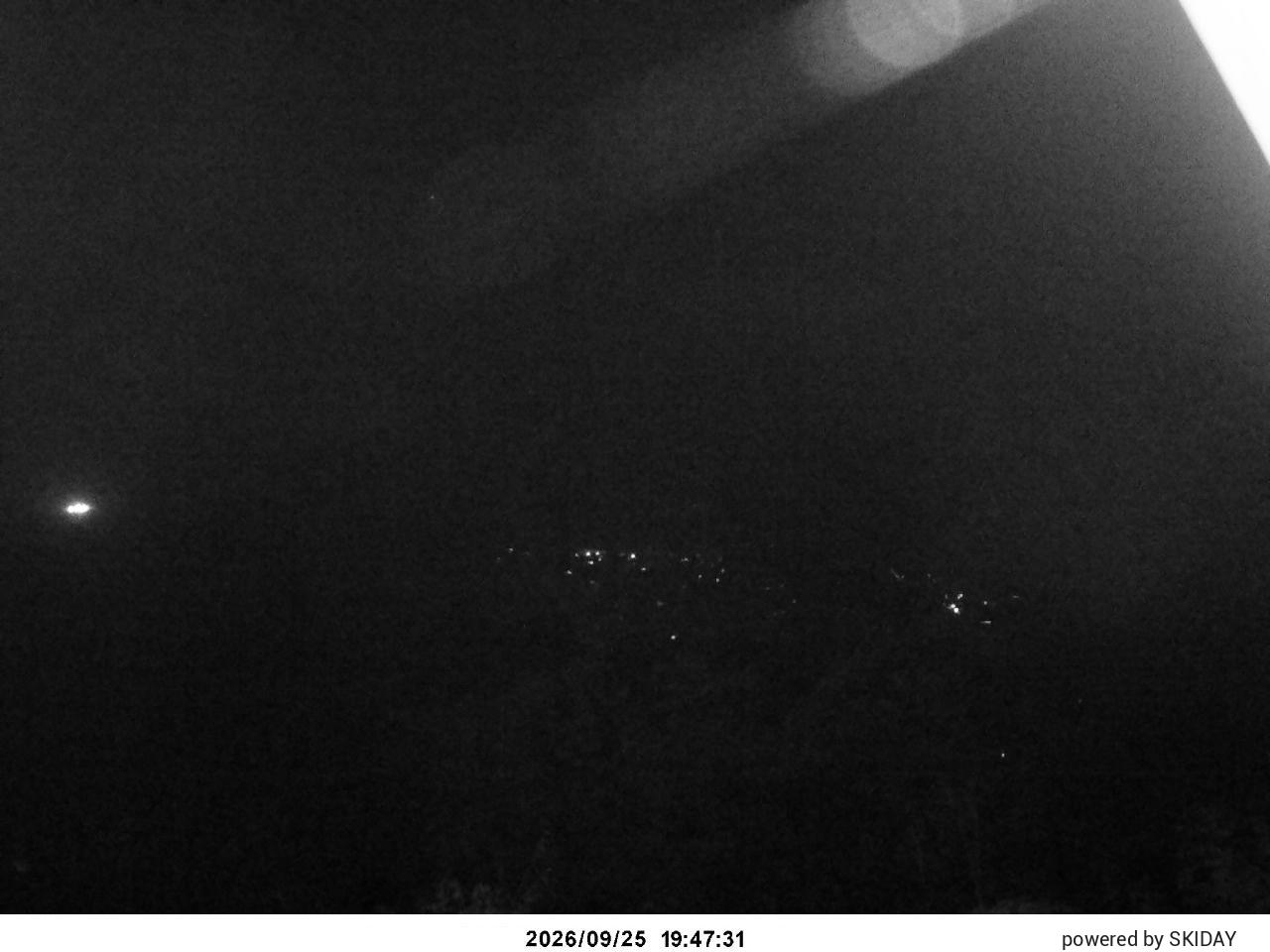 Hakuba Cortina Kurokawa Lookout snow cam captured at 25 September 2026 at 9:00 pm GMT+9