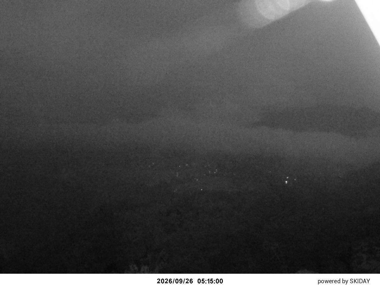 Hakuba Cortina Kurokawa Lookout snow cam captured at 26 September 2026 at 6:09 am GMT+9