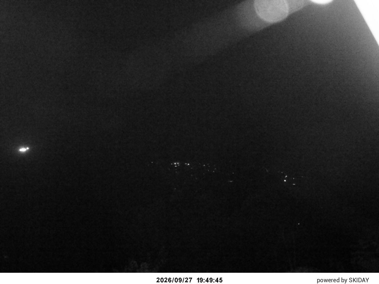 Hakuba Cortina Kurokawa Lookout snow cam captured at 27 September 2026 at 8:33 pm GMT+9