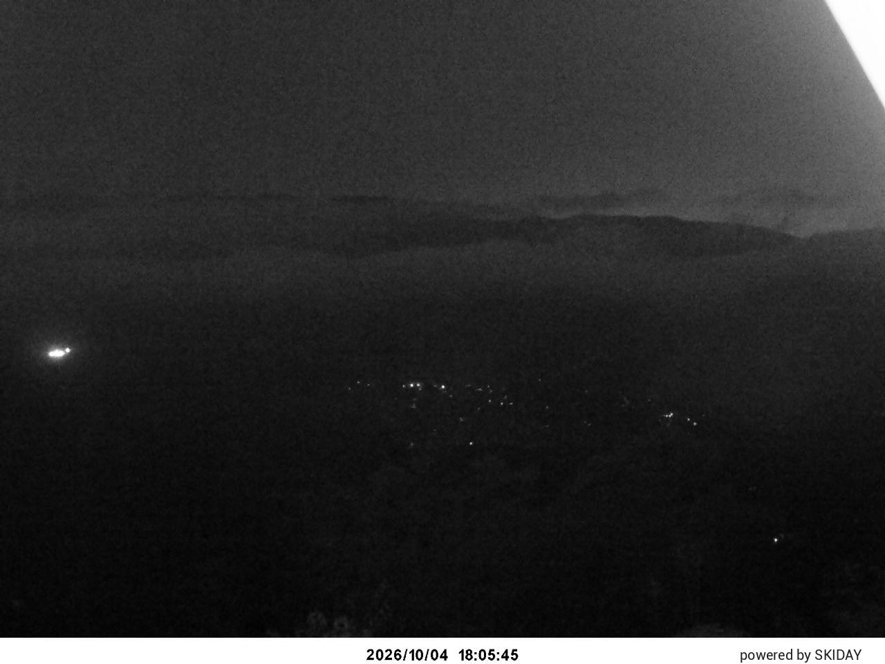 Hakuba Cortina Kurokawa Lookout snow cam captured at 4 October 2026 at 7:13 pm GMT+9