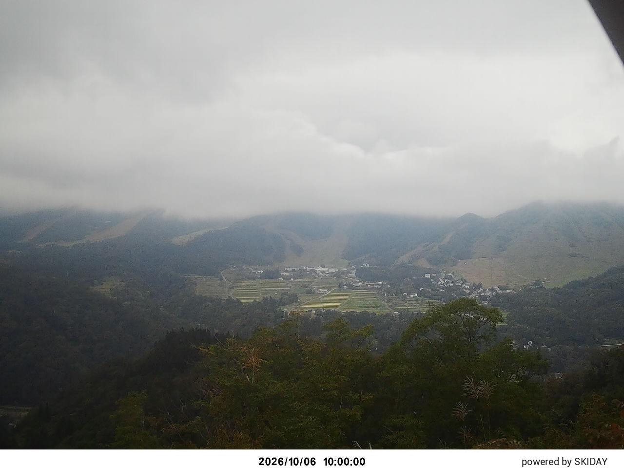 Hakuba Cortina Kurokawa Lookout snow cam captured at 6 October 2026 at 10:59 am GMT+9