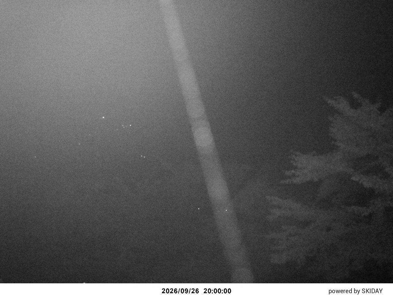 Hakuba Cortina Tsugaike, Hakuba Norikura and Cortina snow cam captured at 26 September 2026 at 9:23 pm GMT+9