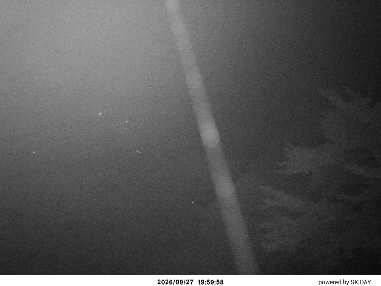 Hakuba Cortina Tsugaike, Hakuba Norikura and Cortina snow cam captured at 27 September 2026 at 9:34 pm GMT+9
