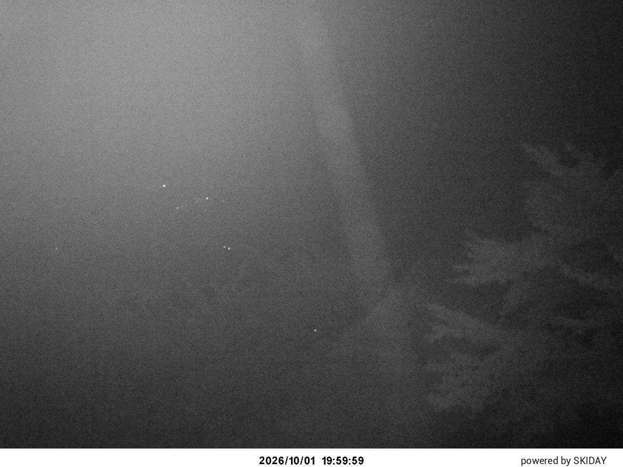 Hakuba Cortina Tsugaike, Hakuba Norikura and Cortina snow cam captured at 1 October 2026 at 9:02 pm GMT+9