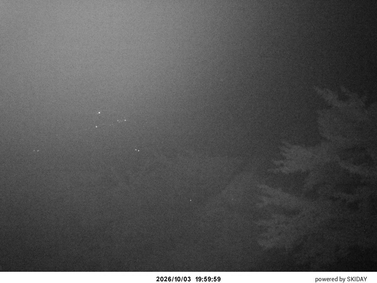 Hakuba Cortina Tsugaike, Hakuba Norikura and Cortina snow cam captured at 3 October 2026 at 8:46 pm GMT+9