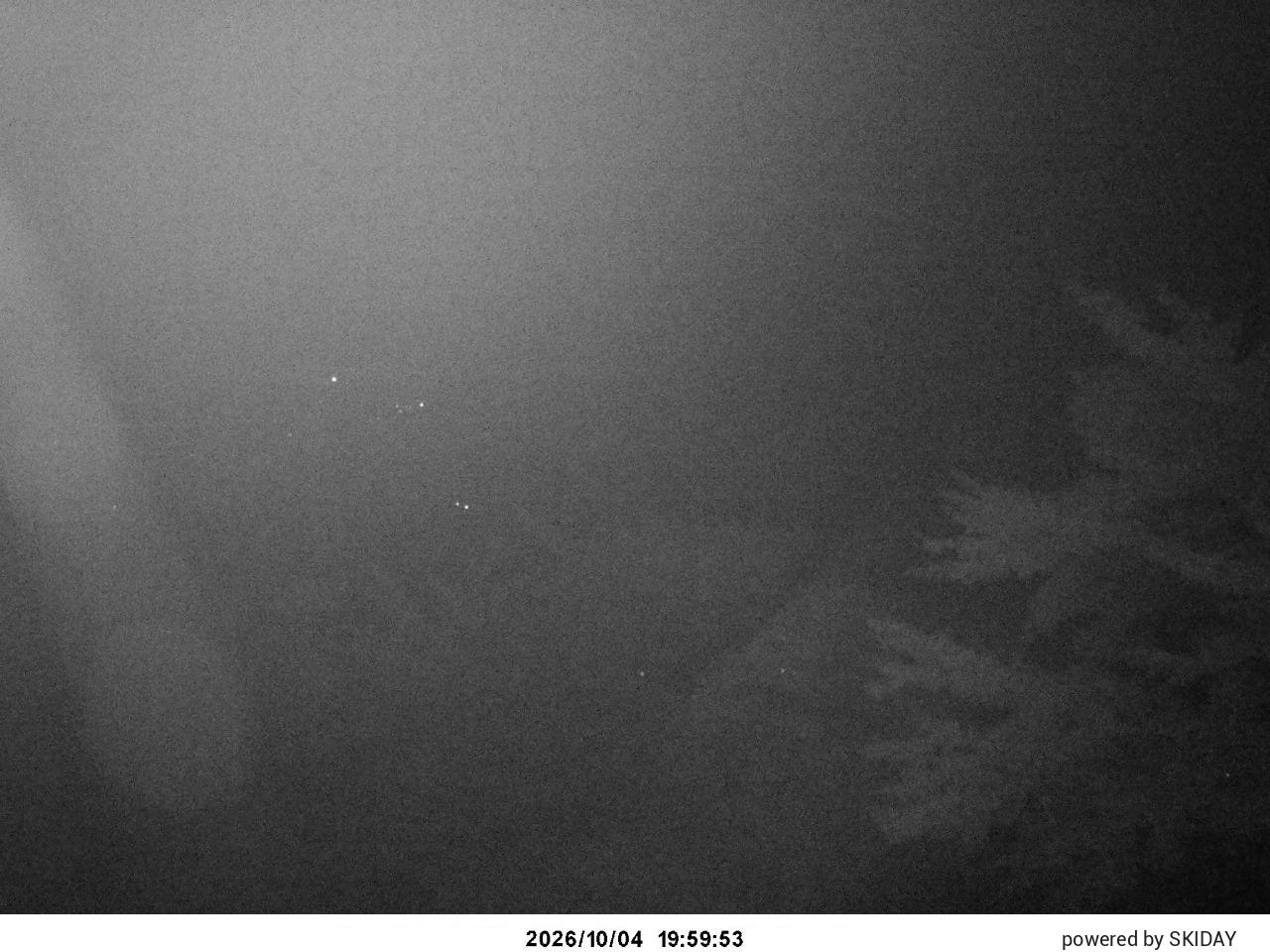 Hakuba Cortina Tsugaike, Hakuba Norikura and Cortina snow cam captured at 4 October 2026 at 8:15 pm GMT+9
