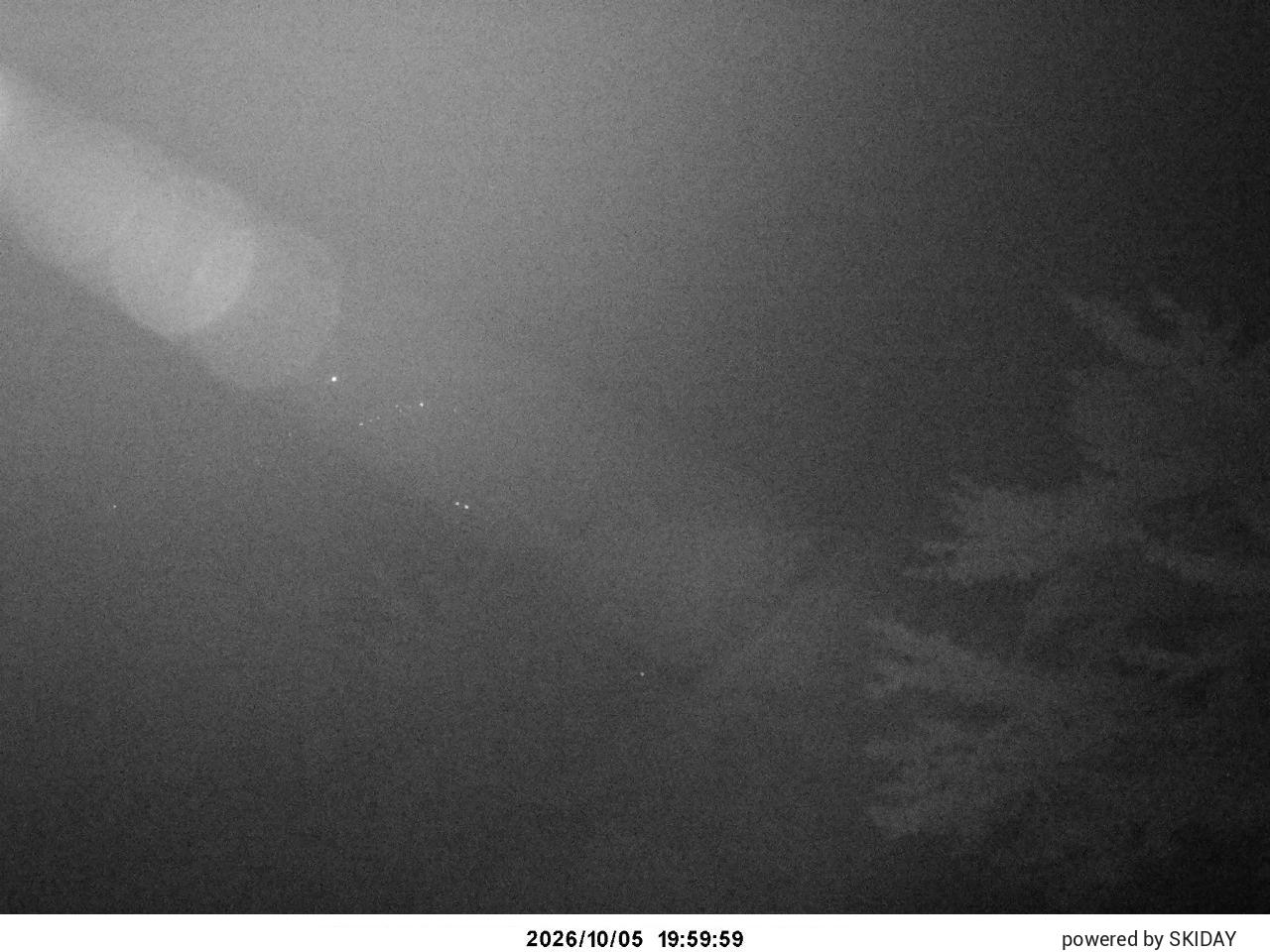 Hakuba Cortina Tsugaike, Hakuba Norikura and Cortina snow cam captured at 5 October 2026 at 8:44 pm GMT+9