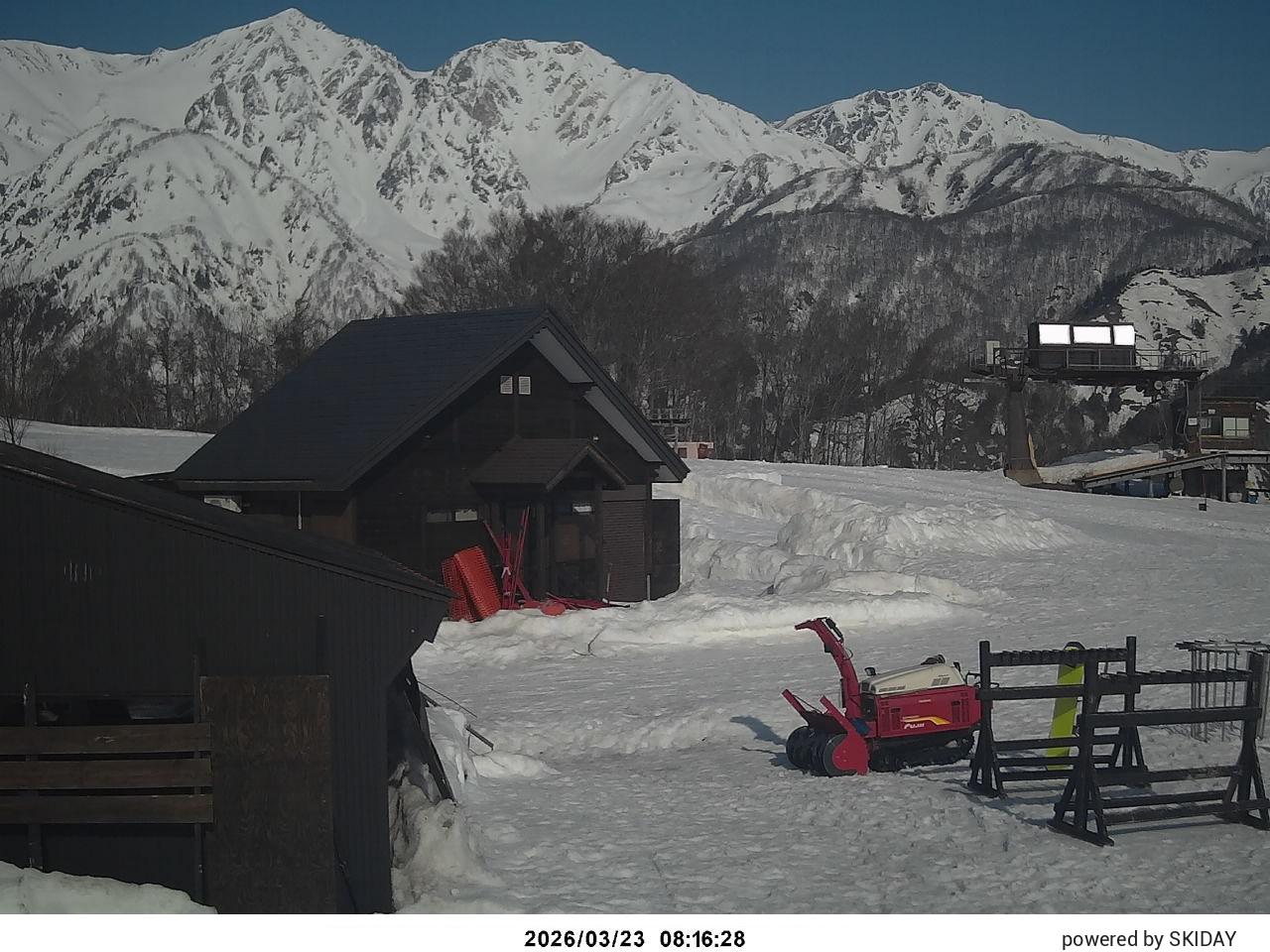 Happo-one Kitaone Course · 1,216m snow cam captured at 10 September 2026 at 11:34 pm GMT+9