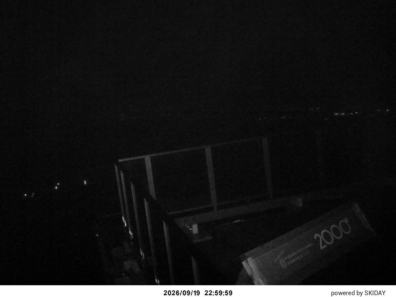 Higashitateyama Higashitateyama Summit snow cam captured at 19 September 2026 at 11:30 pm GMT+9