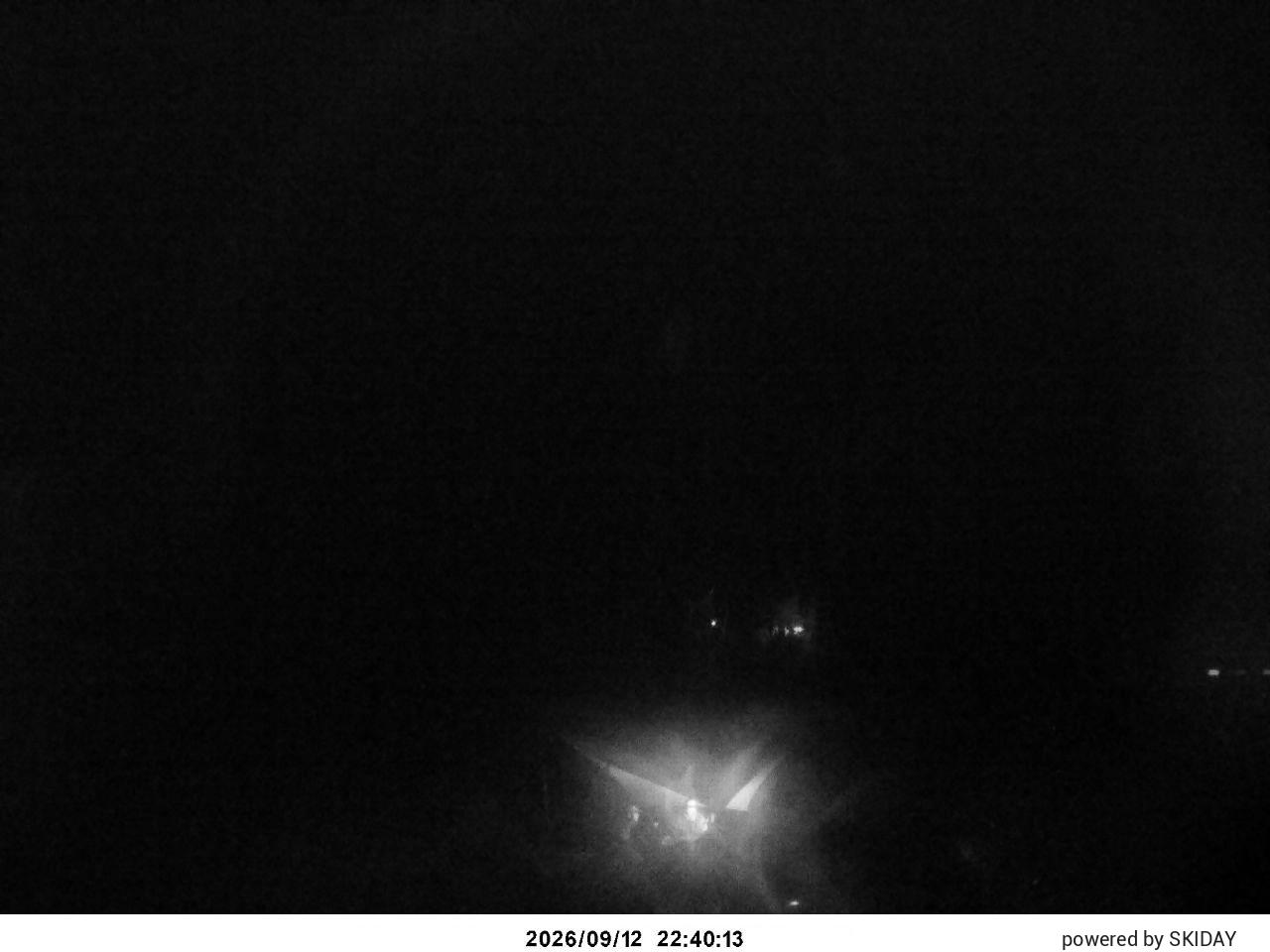 Norikura Yamaboushi Car Park snow cam captured at 12 September 2026 at 11:26 pm GMT+9