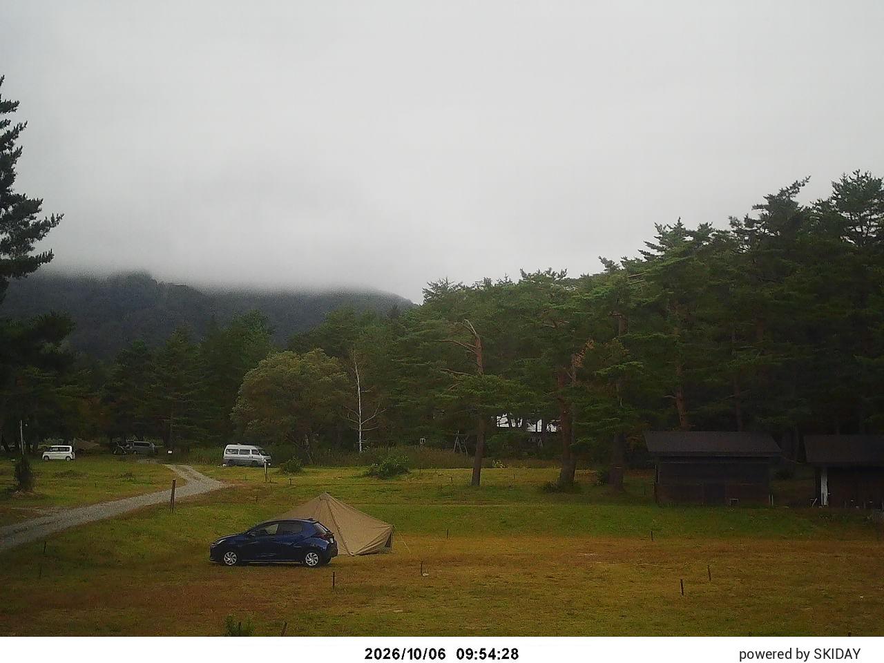 Norikura Yamaboushi Car Park snow cam captured at 6 October 2026 at 10:54 am GMT+9