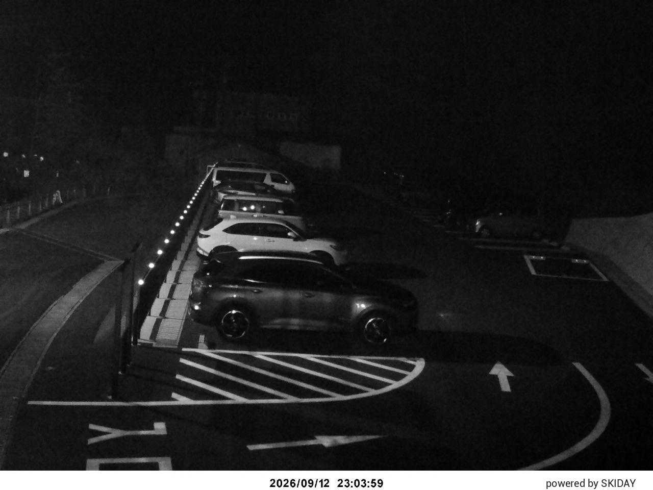 Okushiga Snowfall Gauge snow cam captured at 12 September 2026 at 11:26 pm GMT+9