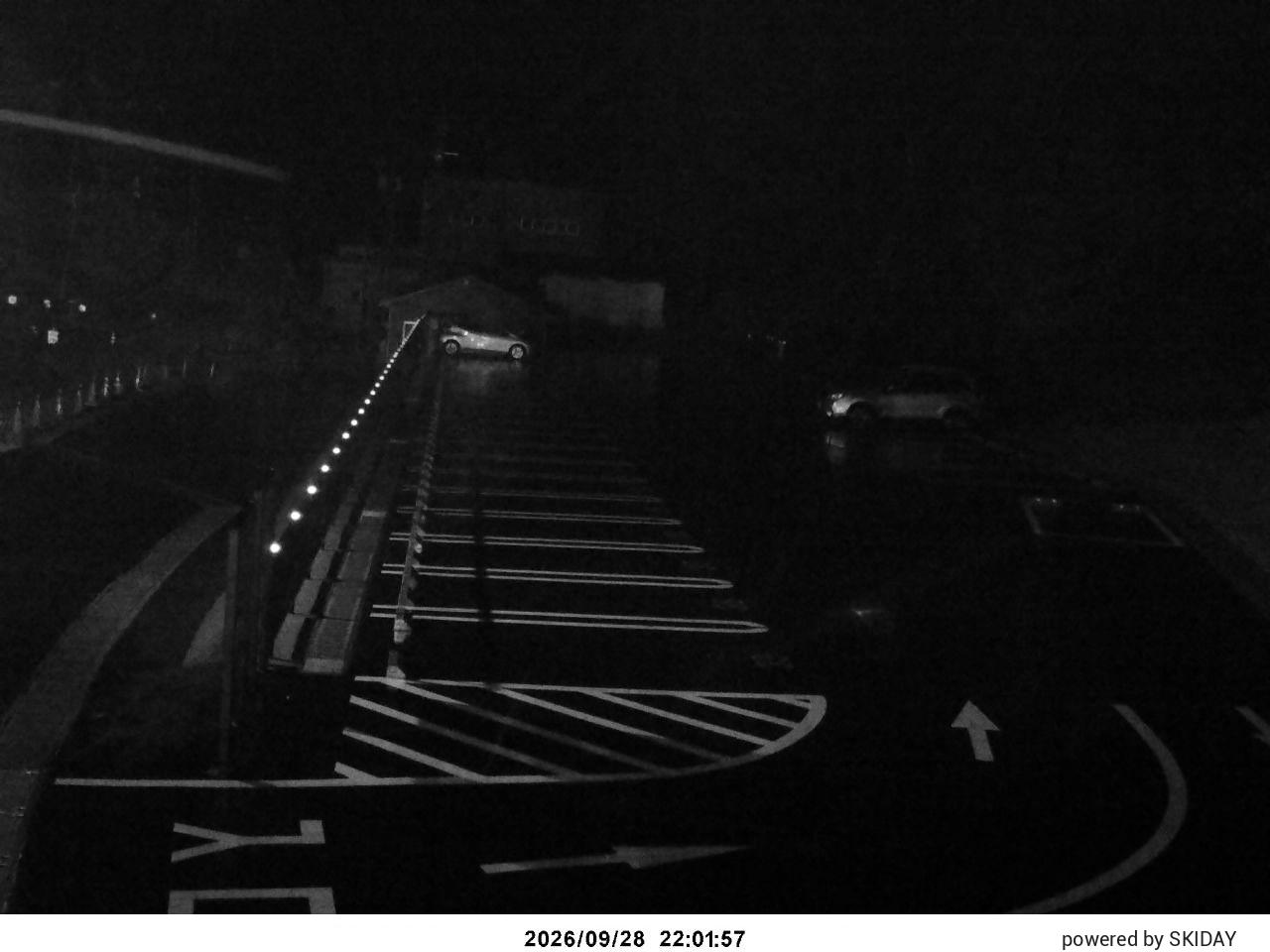 Okushiga Snowfall Gauge snow cam captured at 28 September 2026 at 11:01 pm GMT+9