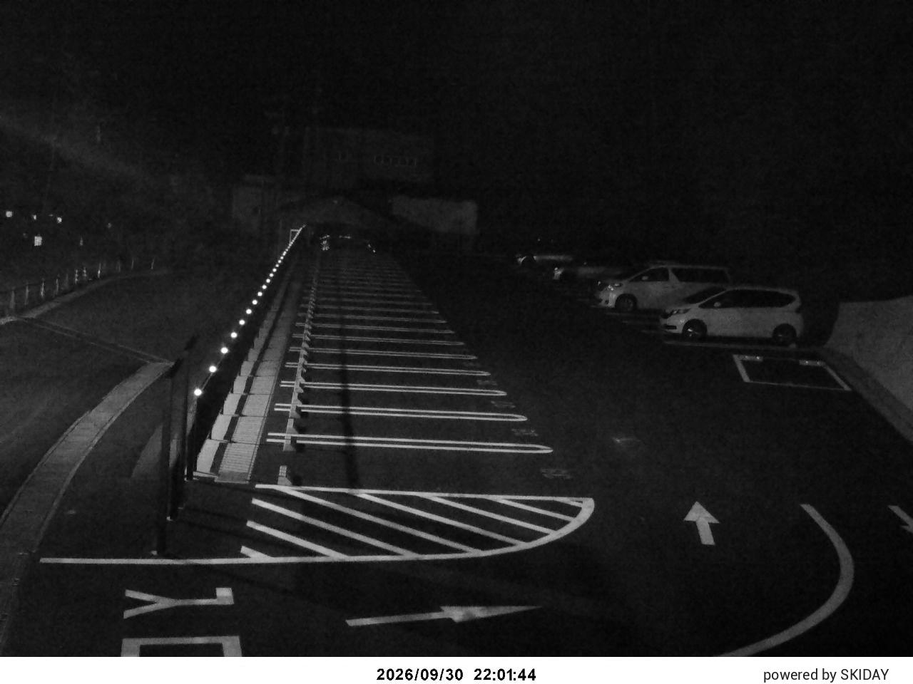 Okushiga Snowfall Gauge snow cam captured at 30 September 2026 at 10:57 pm GMT+9