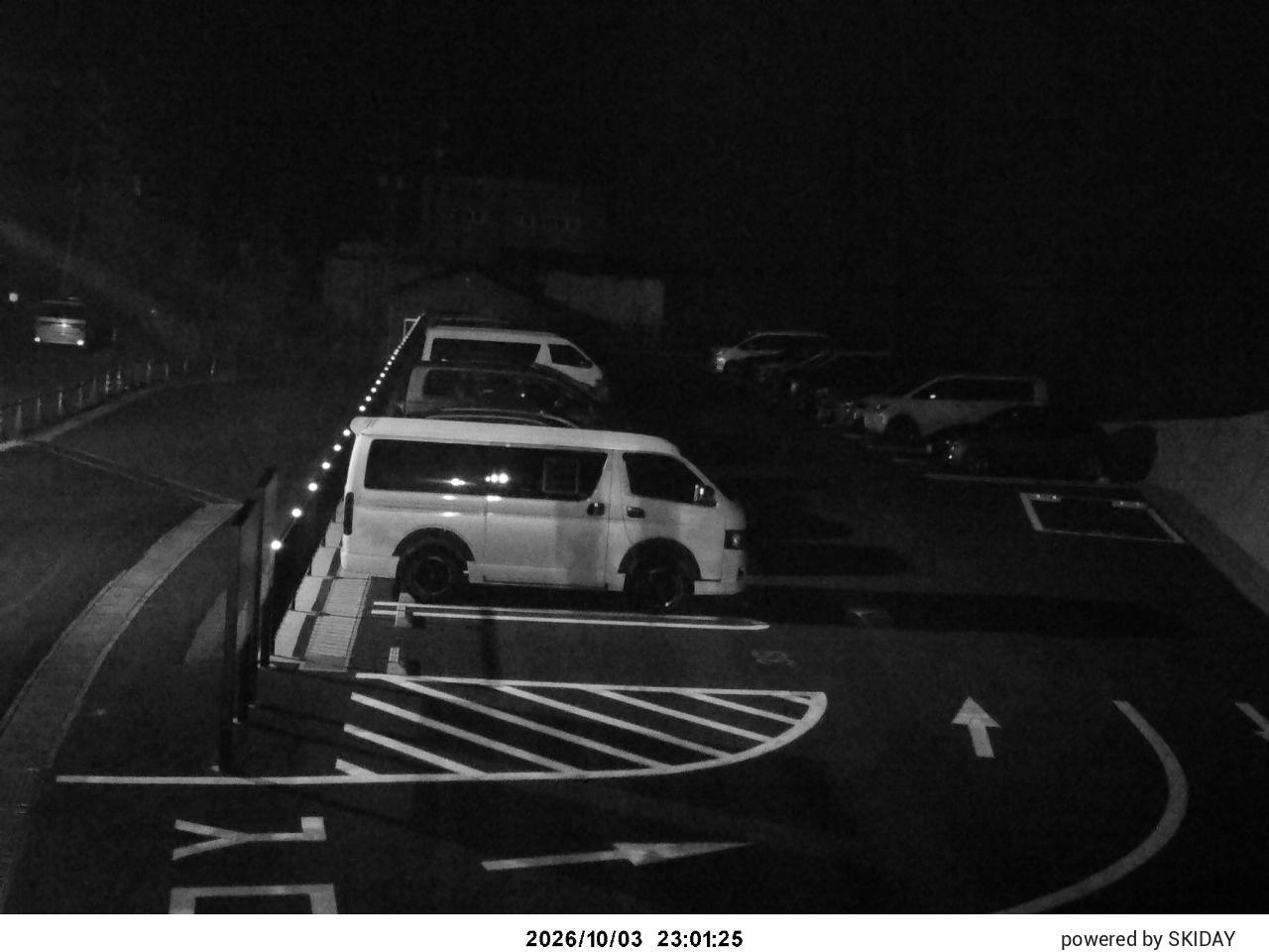 Okushiga Snowfall Gauge snow cam captured at 3 October 2026 at 11:58 pm GMT+9