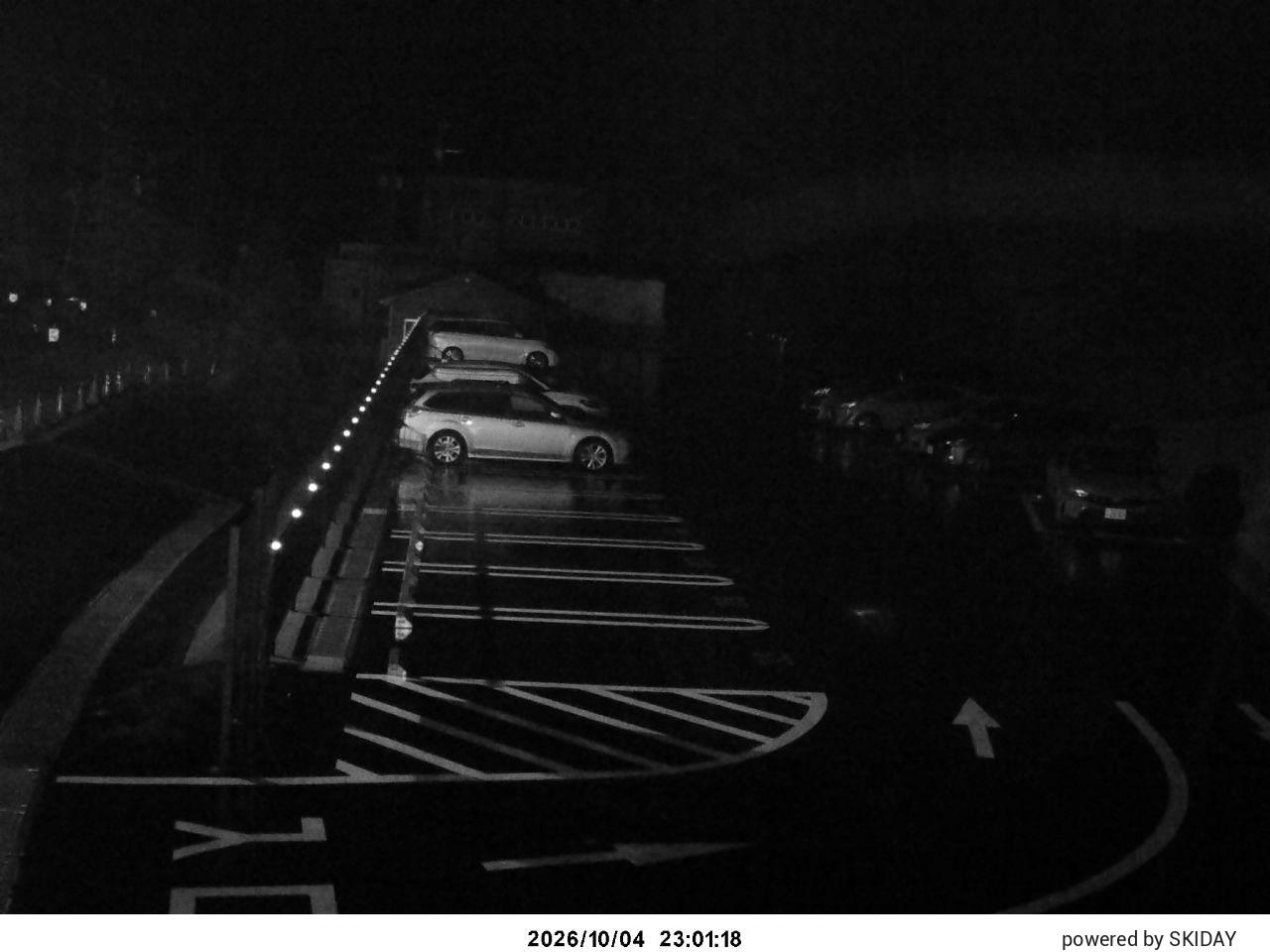 Okushiga Snowfall Gauge snow cam captured at 4 October 2026 at 11:27 pm GMT+9
