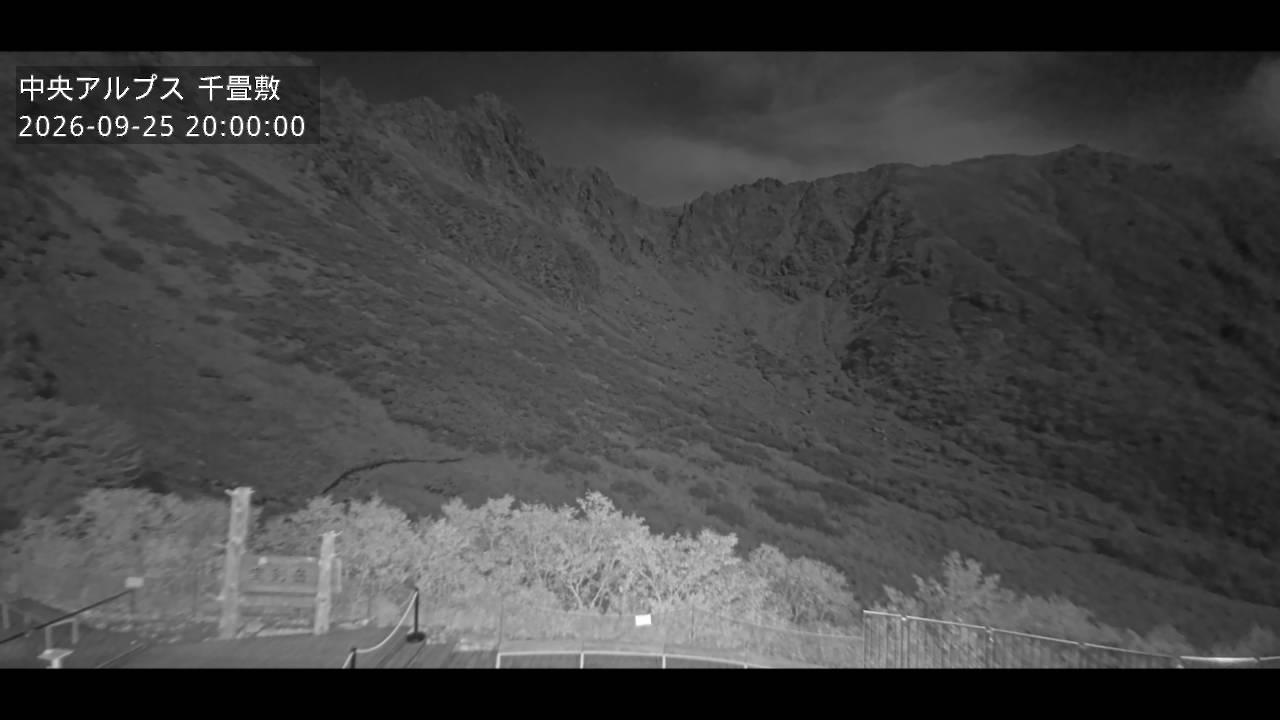 Senjojiki Senjojiki Cirque View snow cam captured at 25 September 2026 at 8:38 pm GMT+9