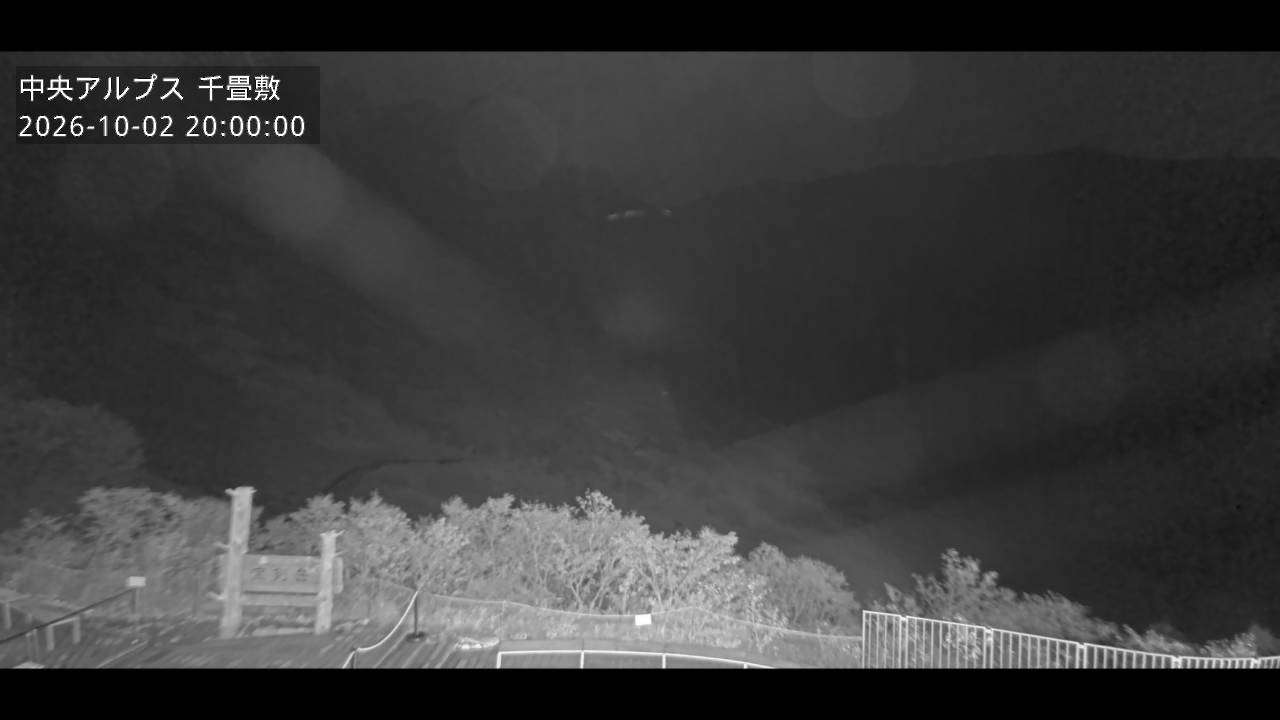 Senjojiki Senjojiki Cirque View snow cam captured at 2 October 2026 at 8:00 pm GMT+9