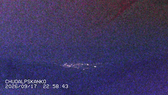 Senjojiki Southern Alps View snow cam captured at 17 September 2026 at 11:48 pm GMT+9