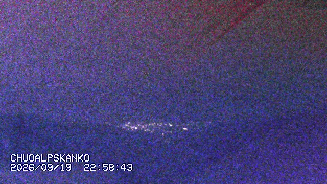 Senjojiki Southern Alps View snow cam captured at 19 September 2026 at 11:37 pm GMT+9