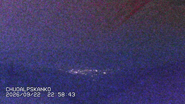 Senjojiki Southern Alps View snow cam captured at 22 September 2026 at 11:09 pm GMT+9