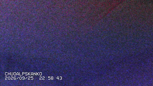 Senjojiki Southern Alps View snow cam captured at 25 September 2026 at 11:41 pm GMT+9