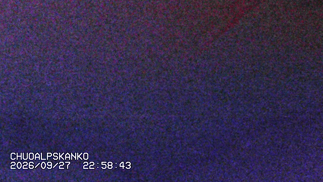 Senjojiki Southern Alps View snow cam captured at 27 September 2026 at 11:39 pm GMT+9