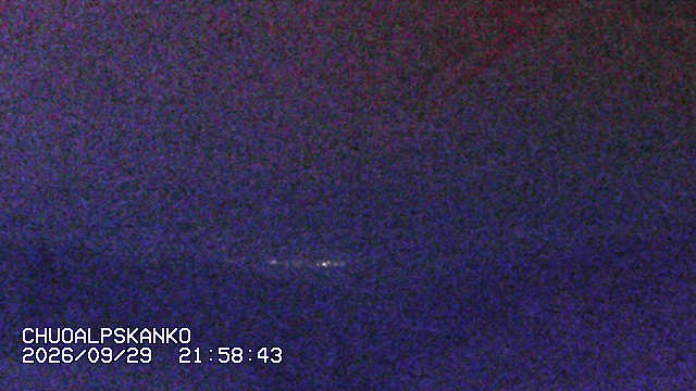 Senjojiki Southern Alps View snow cam captured at 29 September 2026 at 10:58 pm GMT+9