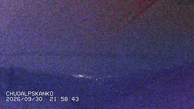 Senjojiki Southern Alps View snow cam captured at 30 September 2026 at 10:58 pm GMT+9