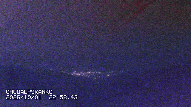 Senjojiki Southern Alps View snow cam captured at 1 October 2026 at 11:30 pm GMT+9
