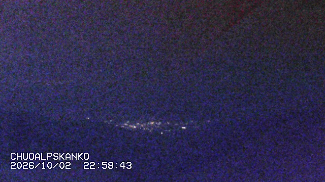 Senjojiki Southern Alps View snow cam captured at 2 October 2026 at 11:36 pm GMT+9