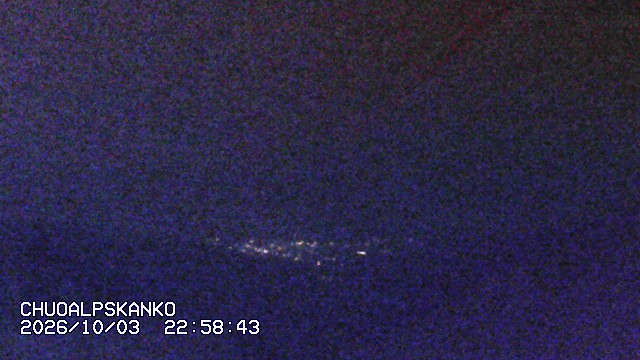 Senjojiki Southern Alps View snow cam captured at 3 October 2026 at 11:41 pm GMT+9