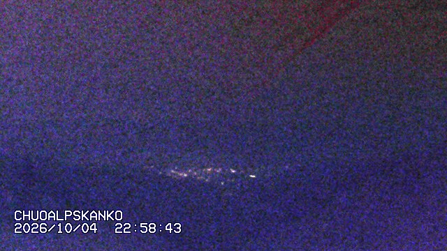 Senjojiki Southern Alps View snow cam captured at 4 October 2026 at 11:13 pm GMT+9