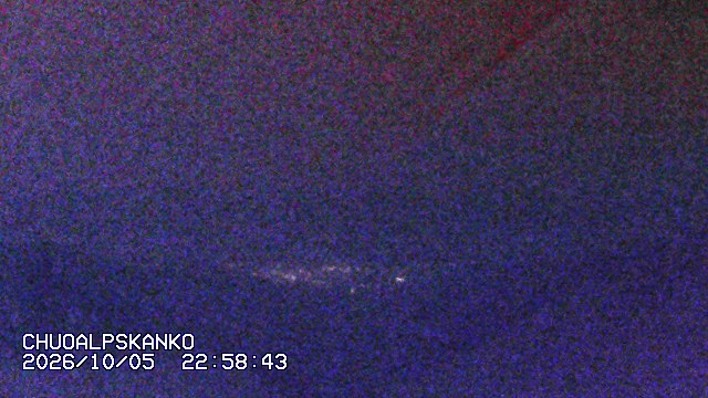 Senjojiki Southern Alps View snow cam captured at 5 October 2026 at 11:42 pm GMT+9