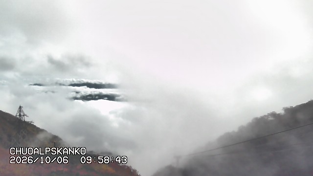 Senjojiki Southern Alps View snow cam captured at 6 October 2026 at 10:55 am GMT+9