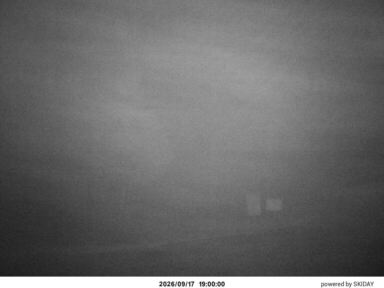 Shirakaba 2in1 Pleasure Course snow cam captured at 17 September 2026 at 7:44 pm GMT+9