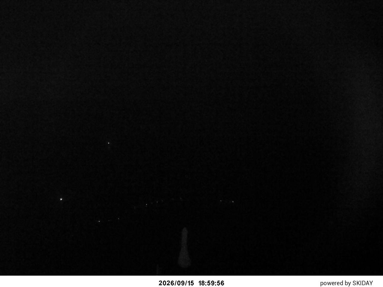 Shirakaba Kokusai Lower Main Course snow cam captured at 15 September 2026 at 7:55 pm GMT+9