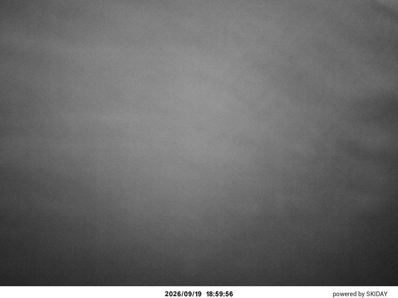 Shirakaba Kokusai Lower Main Course snow cam captured at 19 September 2026 at 7:33 pm GMT+9